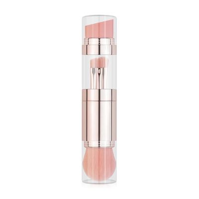 5 In 1 Portable Retractable Makeup Brushes for Eyebrow Lip Eyeshadow Loose Powder Cosmetic Makeup Brush Tool