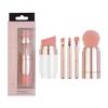 5 In 1 Portable Retractable Makeup Brushes for Eyebrow Lip Eyeshadow Loose Powder Cosmetic Makeup Brush Tool view 4