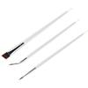 3pcs Precise Angled Eyeliners Brush Set For Stylish Eye Makeup Soft Synthetic Bristles For Beginners And Professional view 1