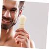 BATHVEVE Professional Shaving Brush for Men Soft Bristle Beard and Facial Cleansing Brush with Ergonomic Handle Easy to Use and Store for Barbershops and Home Grooming view 3