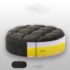 Adjustable Rotating Stool Chair with Rolling Wheels, Ergonomic PU Leather, for Salon, Spa, Tattoo, Beauty Studio view 3