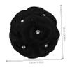 CALLARON Synthetic Hair Bun with Claw Clip Dazzling Rhinestone Elegant Chignon Extension for Women for Bridal Updos and Special Occasions view 2