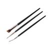 3pcs Precise Angled Eyeliners Brush Set For Stylish Eye Makeup Soft Synthetic Bristles For Beginners And Professional view 1