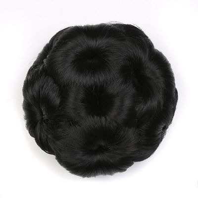 Artificial Juda Extension for Bun Decoration Hair Extension for Women & Girls Bridal Hair Bun With Claw Clips s Black Colour (Hairclip Bun Hair Extension)