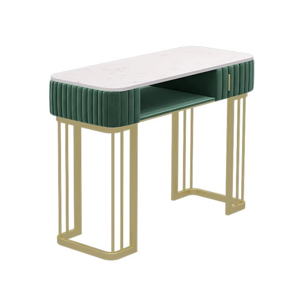 Lyzxuhlr Modern Nail Tech Table with Storage, Nail Beauty Spa Metal Bracket, Professional Manicure Station for Salon, Office(80x40x78cm)