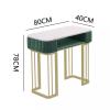 Lyzxuhlr Modern Nail Tech Table with Storage, Nail Beauty Spa Metal Bracket, Professional Manicure Station for Salon, Office(80x40x78cm) view 3