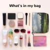 Gdshjklw Linen Makeup Bag For Women, Waterproof Travel Cosmetic Organizer Lightweight Zipper Travel Toiletry Bag Organizer Golf Course Makeup Brushes Storage Bag view 3