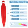 WacanDan Red Braiding Hair Pre stretched 16 Inch 3 Packs view 2