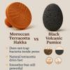 Feriha Natural Moroccan Pumice Stone  Handcrafted Terracotta Foot Scrubber for Exfoliation view 3