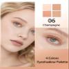 4 Colors Neutral Eyeshadow Palette, Matte Shimmer Eye Shadow, Highly Pigmented Long Lasting Waterproof Eye Shadow Palette Makeup, Sombras Para Ojos, Champagne Eyeshadow Makeup Beauty Gift for Woman 06 view 2