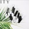 50pcs Disposable Double Ended Sponge Eye Shadow Applicators Dual Sided Eyeshadow Brush Sponge Tipped Oval Makeup Applicator Black Handle view 3