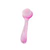 Facial Brush Manual Face Cleansing Brush Superfine Synthetic Hair Handheld Silicon Rosy view 1
