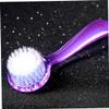 Facial Brush Manual Face Cleansing Brush Superfine Synthetic Hair Handheld Silicon Rosy view 3