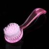 Facial Brush Manual Face Cleansing Brush Superfine Synthetic Hair Handheld Silicon Rosy view 4