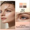 4 Colors Nude Eyeshadow Palette, Nature Matte Shimmer Eye Shadow, Highly Pigmented Long Lasting Waterproof Eye Shadow Palette Makeup, Sombras Para Ojos,Facial Beauty Eyeshadow Makeup Gift for Woman 02 view 2