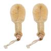 Bath & Shower Dry Skin and Body Brush, Naturals Fibers to Exfoliate Skin, and Reduce Cellulite 2 Pcs view 1