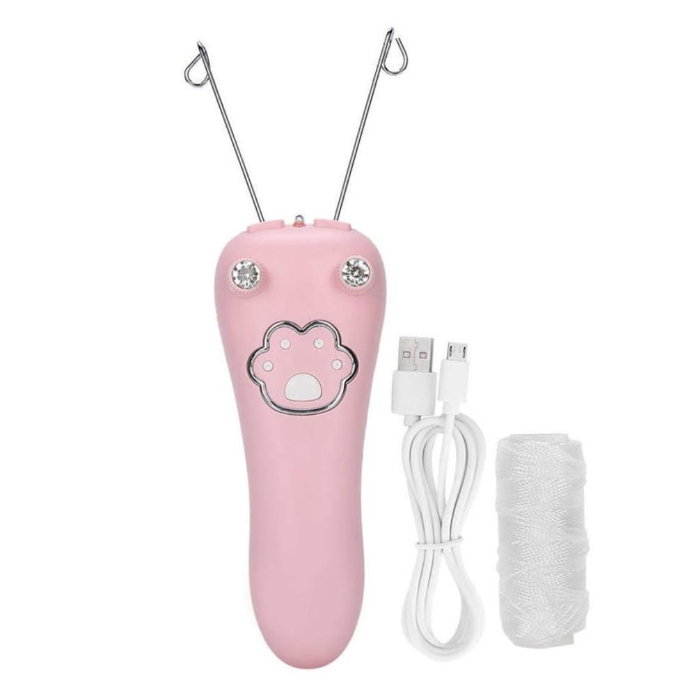 Facial Threading Hair Remover Electric Body Cotton Thread Epilator Leg Shaver Rosy
