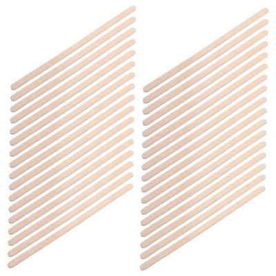 FOMIYES 100Pcs Wooden Waxing Sticks Applicators Durable Wax Spatula for Hair Removal Thick Rounded Edges Versatile Waxing Tool for Various Hair Removal Needs
