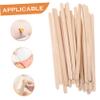 FOMIYES 100Pcs Wooden Waxing Sticks Applicators Durable Wax Spatula for Hair Removal Thick Rounded Edges Versatile Waxing Tool for Various Hair Removal Needs view 2