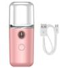 Face Steamers Facial Sprayer Humidifier Portable Handy Mister Beauty Skin Care USB Rechargeable Machine 30ml Rosy view 1
