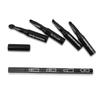 1PC 4 In 1 Premium Detachable Brush Multi-Sections Cosmetic Makeup Brush Lip Eyeshadow Eyebrow Portable Travel Makeup Kit(Black) view 2
