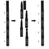 1PC 4 In 1 Premium Detachable Brush Multi-Sections Cosmetic Makeup Brush Lip Eyeshadow Eyebrow Portable Travel Makeup Kit(Black) view 4