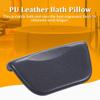 Bath Pillow PU Leather Bath Spa Cushion Bathtub Ergonomic Head Neck Rest Support for Home Hot Tub Black view 2