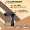 Eyebrow Powder Makeup Kit, 3 in 1 Eyebrow Kit, Brow Powder Palette Waterproof Long-Lasting, Black Brown White Brow Filler, Fill & Sculpt Full Eyebrow Kit for Women, With Mirror,Brush & Razor Set 01 view 3