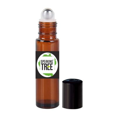 10ml Premium Empty Refillable Reusable Roll on Glass Bottles for Essential oils, DIY Perfumes, Cosmetics, Blends, Pack of 1, Multicolour
