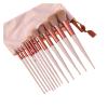 13Pcs All-in-One Makeup Brush Set - Soft Artificial Fiber Brushes for Concealer, Powder(Pink) view 1
