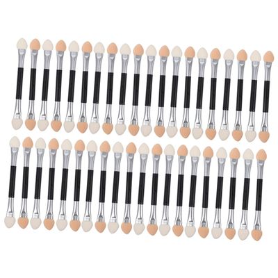 PACKOVE 40Pcs Double Sided Eyeshadow Applicators Kit Disposable Makeup Brushes for Easy Application for Travel Parties Festivals and Daily Use