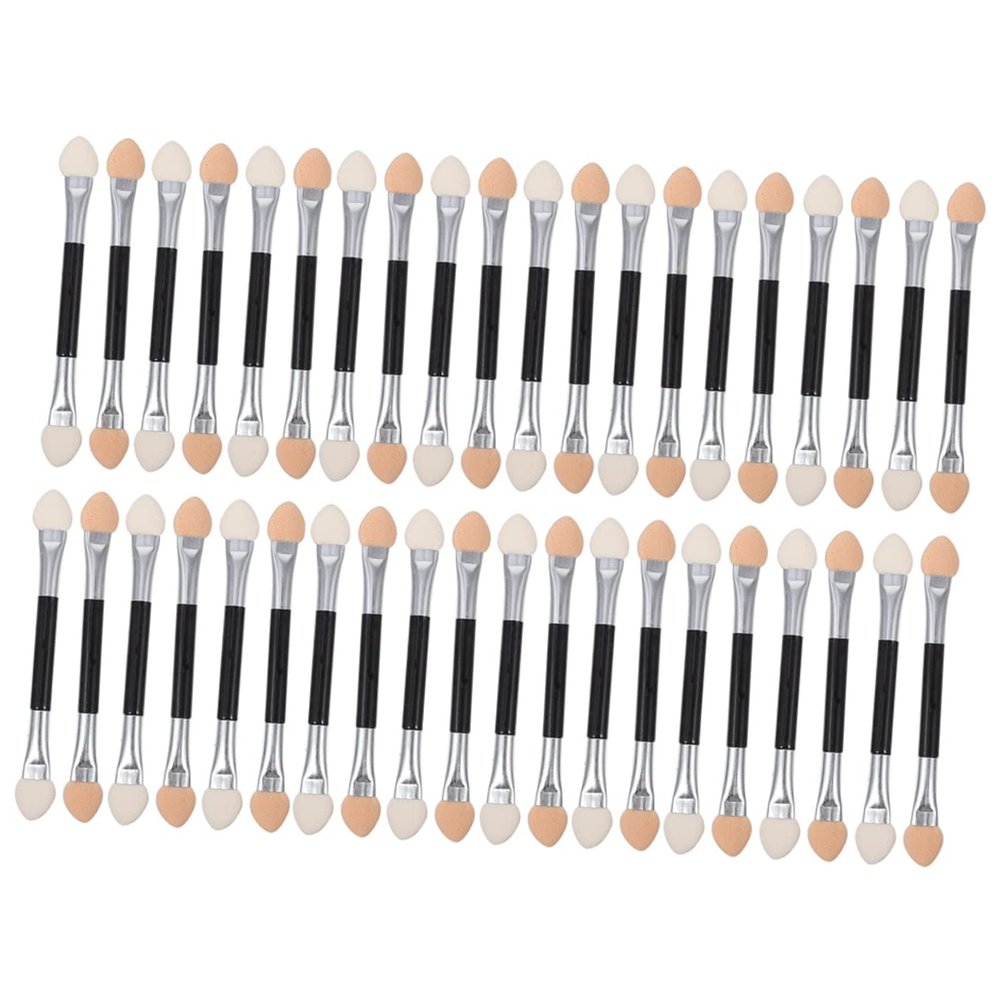 PACKOVE 40Pcs Double Sided Eyeshadow Applicators Kit Disposable Makeup Brushes for Easy Application for Travel Parties Festivals and Daily Use