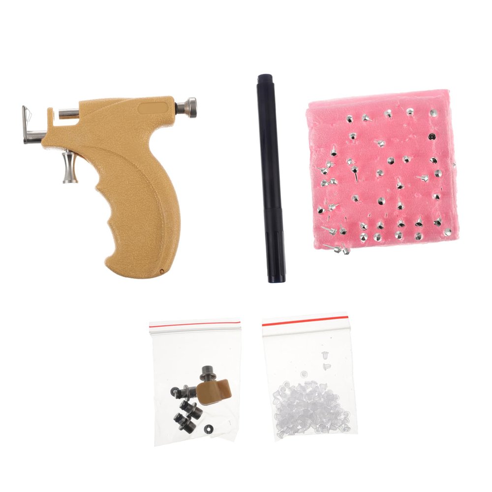 PartyKindom 1 Set No Ear Tool Kit Jewelry Kit for Home Professional Use Blue Accurate Convenient