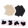 BAZEITFLOW 2 Pairs Gel Heel Socks Moisturizing Toeless Covers for Cracked Heels Softening Gel Treatment for Dry Skin Washable Reusable Unisex Foot Care view 4