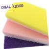 Healvian 3pcs Double-Sided Pumice Stone Foot Scrubber for Callus Removal Portable Dead Skin Exfoliator for Bath and Green Yellow view 3