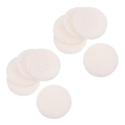 BAZEITFLOW 40pcs Compact Powder Puff Simple Rounded Makeup Pad Comfortable Cosmetics Puff for Smooth Application for Foundation and Blusher Makeup Accessories for Daily Use