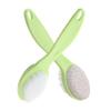 Ipetboom 2pcs Double Sided Foot Exfoliator Brush Durable Pumice Stone Tool for Dead Skin Removal Hanging Design for Home and Travel Foot Care view 1