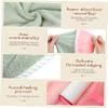 DEARMAMY 2pcs Quick Dry Head Wraps for Women Super Soft Fleece Hair Turban Sleep Cap Buckle Closure Bath Hair Drying Hat view 4