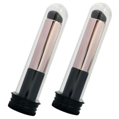 VINTORKY 2pcs Silicone Lipstick Applicators with Head Design Reusable Lip Makeup Brush for Precision Application Convenient Storage Case for Beauty Enthusiasts