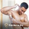 LGTGH Body Groomer for Men: Pubic Hair Trimmer with Mirror & LED Light - Electric Ball Shaver with Ceramic Blades & Travel Lock - Men's Shaver IPX7 Waterproof for Use on Groin/Legs/Chest view 2