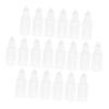 Luxshiny PP Dropper Bottles 20ml 50 Pack with White Caps for Liquids view 1