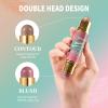 Butter Radiance & Go Dual-Ended Contour & Blush Stick - Multi Use Creamy Makeup Stick for Face, Cheeks, Lips | Buildable, Blendable Buttery Formula for All Skin Tones (Beach Bum Plum) view 2