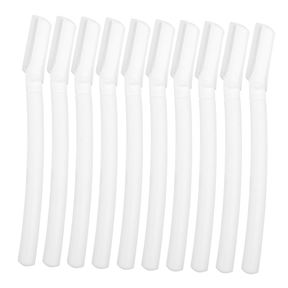 SOESFOUFU 10Pcs Portable Eyebrow Razor for Women Lightweight Facial Hair Removal Tool Durable Precision Shaver for Neat Eyebrow Shaping for Travel and Daily Use