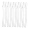 SOESFOUFU 10Pcs Portable Eyebrow Razor for Women Lightweight Facial Hair Removal Tool Durable Precision Shaver for Neat Eyebrow Shaping for Travel and Daily Use view 1