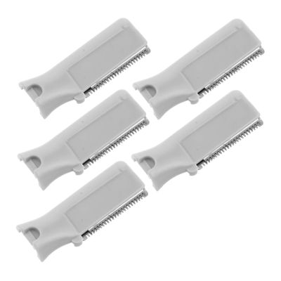 FOMIYES 5-Pack Eyebrow Trimmer Replacement Blades Stainless Steel Hair Remover Accessories for Men and Women Compatible Dermaplaning Tools Facial Hair Removal