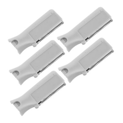 FOYTOKI 5pcs Stainless Steel Eyebrow Trimmer Replacement Blades Universal Hair Remover Heads for Facial Hair Removal Compatible Most Shaving Machines Suitable for Men and Women