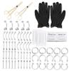 SAFIGLE 1Set Jewelry Kit Assorted Ear Eyebrow Navel Rings Comfortable Durable for Women Fashion Accessory view 1
