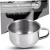 WRITWAA Men Shaving Kit Shaving Bowl Shave Soap Bowl Shave Cup Stainless Steel for Home Travel view 3