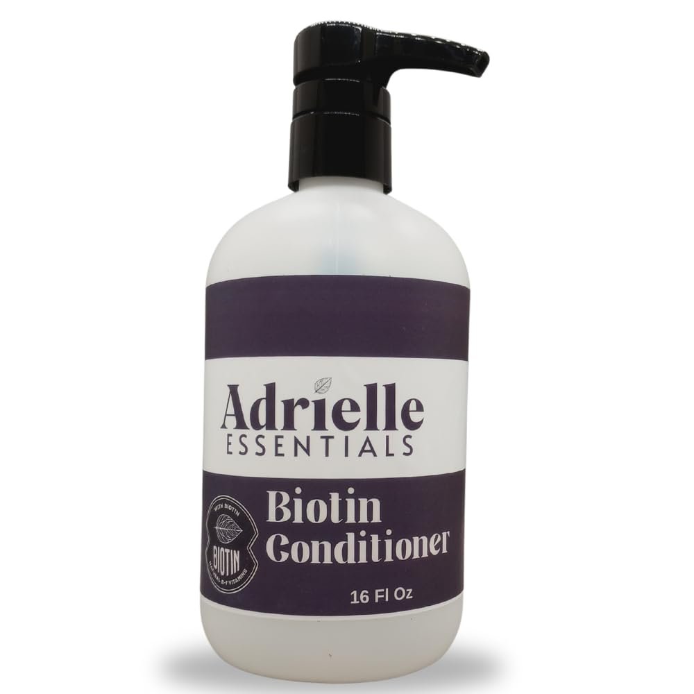 Adrielle Essentials Black Currant & Rose Scented Biotin Hair Conditioner, 16 Oz