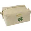 Azeeda 'Good Luck Four Leaf Clover' Canvas Wash Bag/Makeup Case (CS00043165) view 1